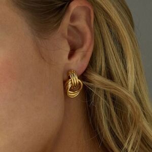 Minimalist hoop stud earrings N115